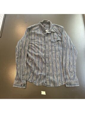 Patagonia Organic Cotton Striped Button-Up Shirt Size S
